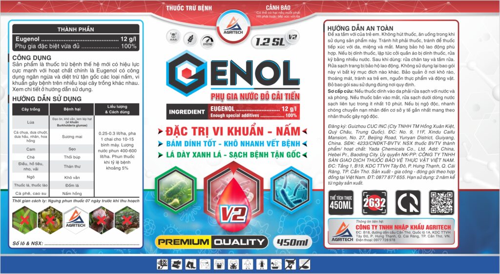 THUỐC TRỪ BỆNH – GENOL 1.2SL – Agritech